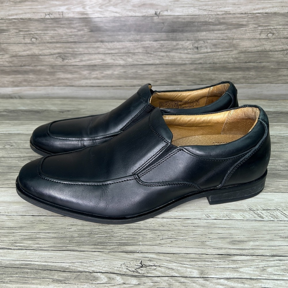 Vionic Sullivan Shoes Mens Loafers Slip On Size 8.5 Black Leather Dress Work‎